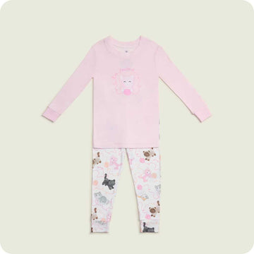 Pink Kitten Warmies Pajama Set