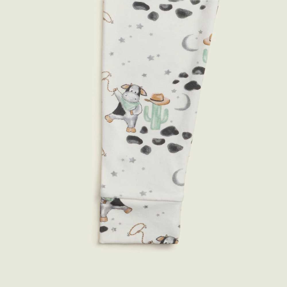 Black & White Cow Warmies Pajama Set
