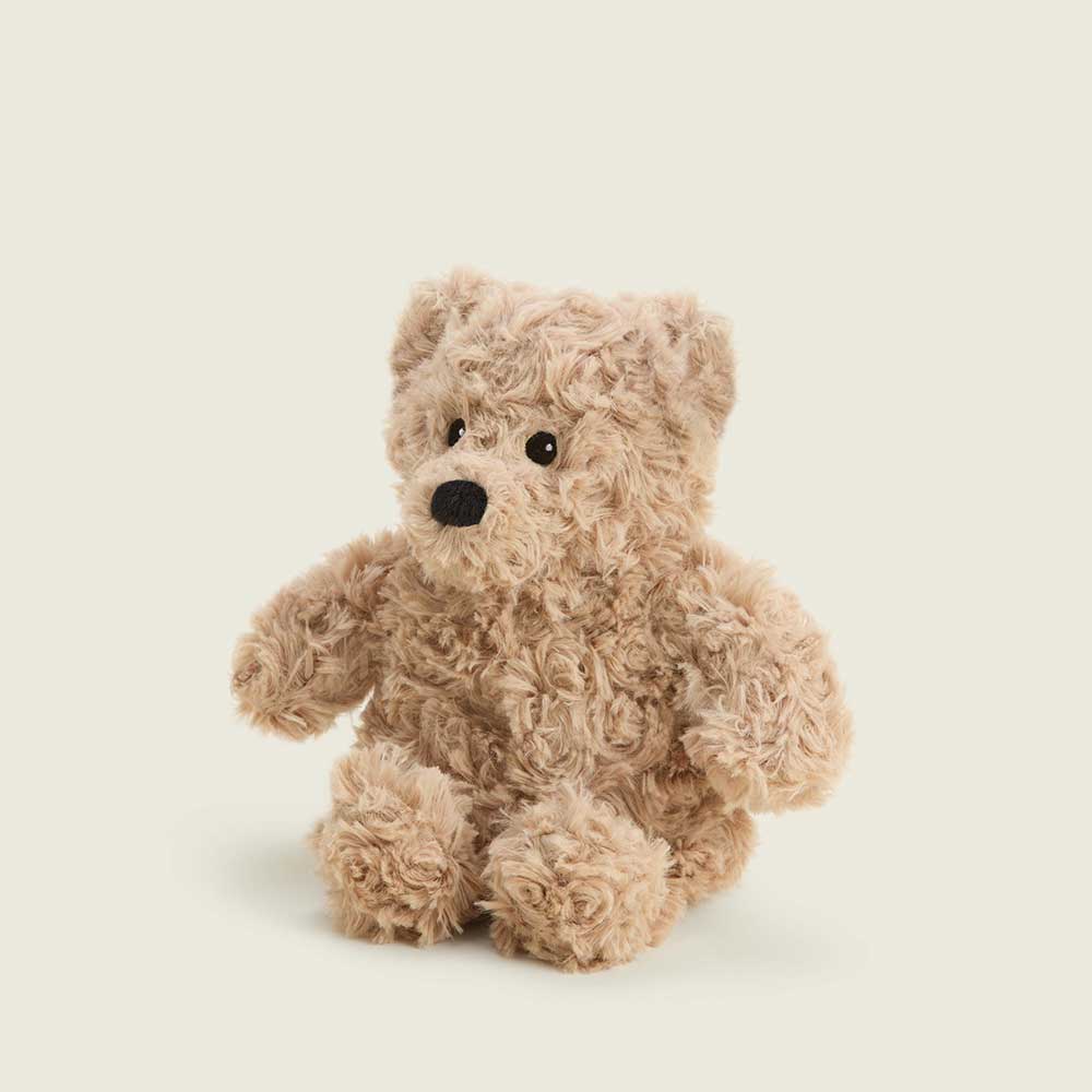 Brown Curly Bear Warmies Bag Charm