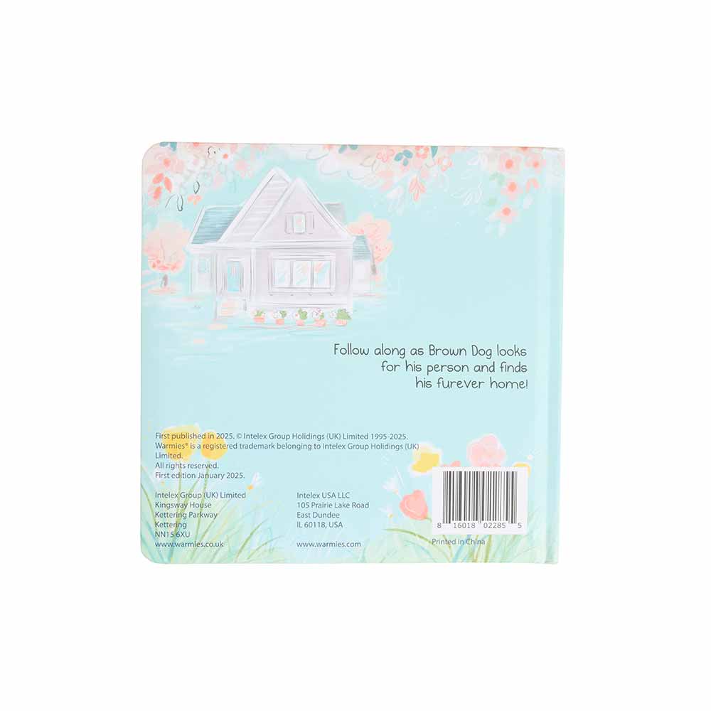 Back cover ofBrown Dog, the Furever Friend Board Book - Warmies USA