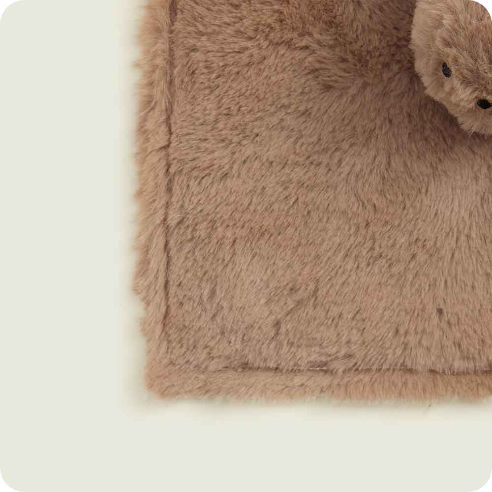 Capybara Lovey Blanket Warmies fabric detail