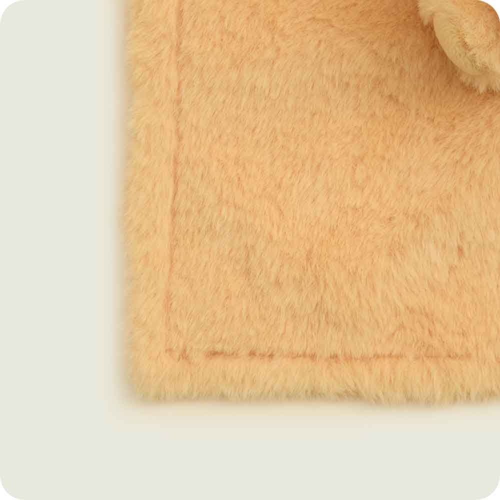 Golden Dog Lovey Blanket Warmies fabric detail