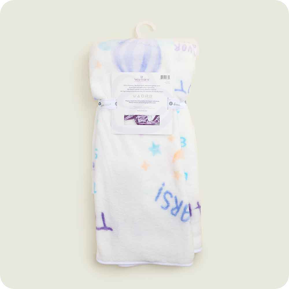 Baby Milestone Blanket Warmies tag detail