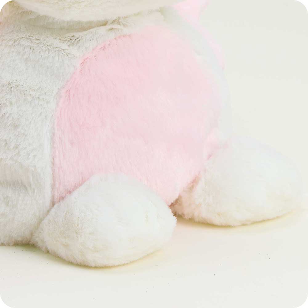 microwavable pink bat warmies plush detail