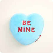 microwavable sweethearts blue be mine conversation heart warmies stuffed animal