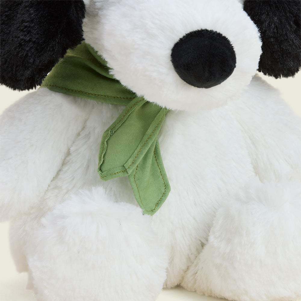 camp snoopy stuffed animal warmies handkerchief detail