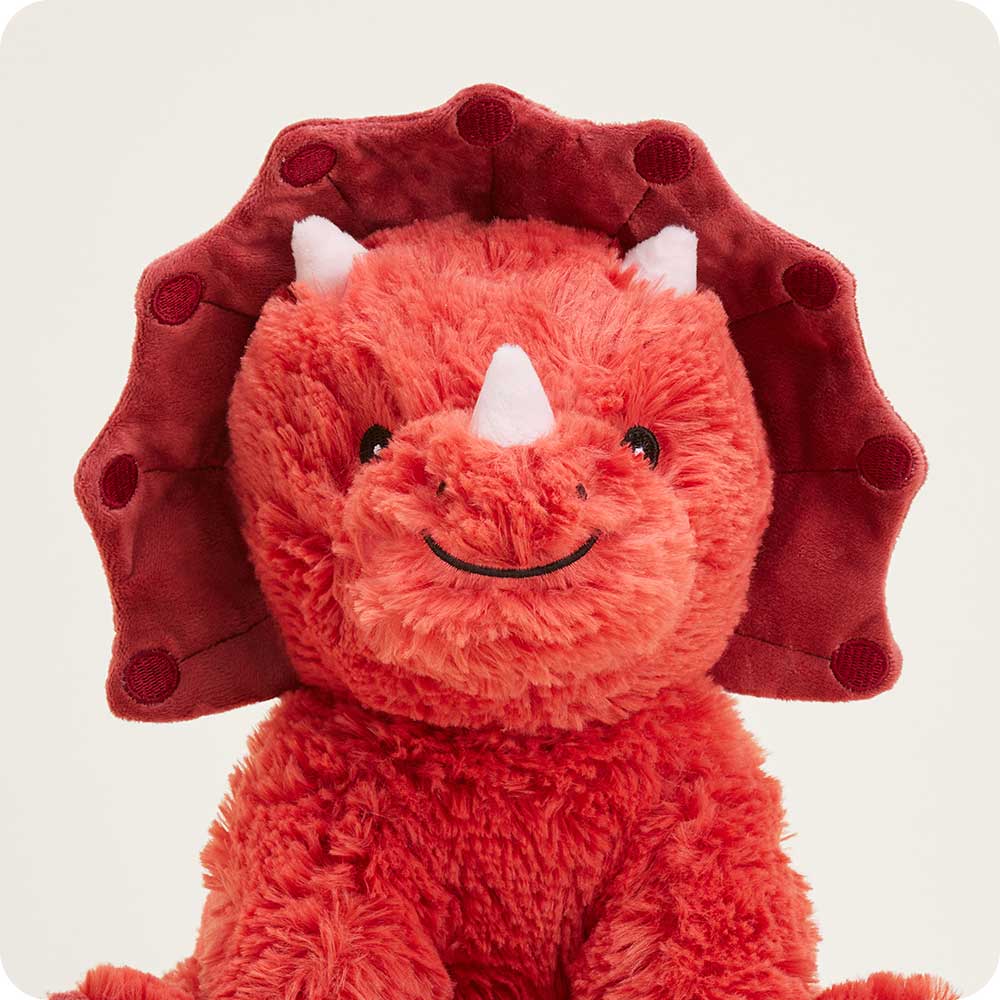 Red Triceratops Stuffed Animal Warmies