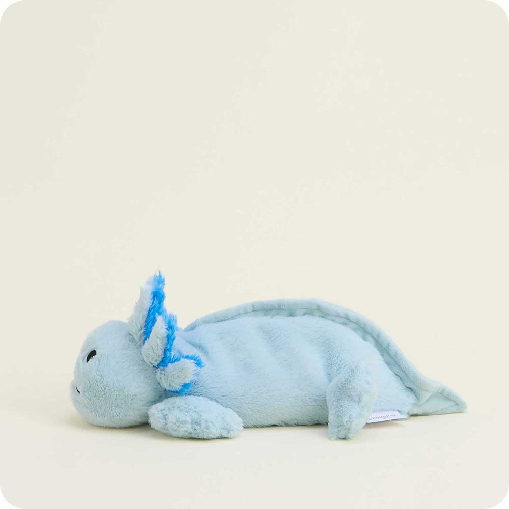 Microwavable Blue Axolotl Heating Pad Warmies Junior