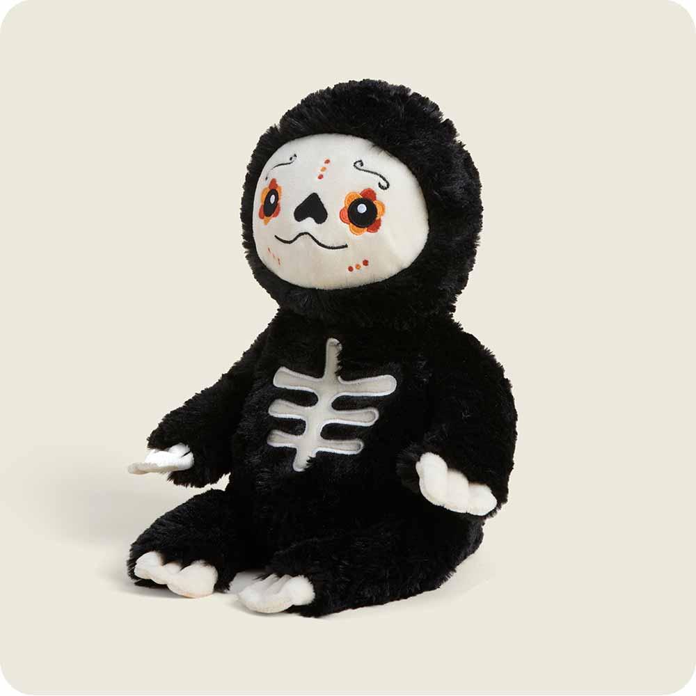Heatable Day of Dead Skeleton Stuffed Animal Warmies