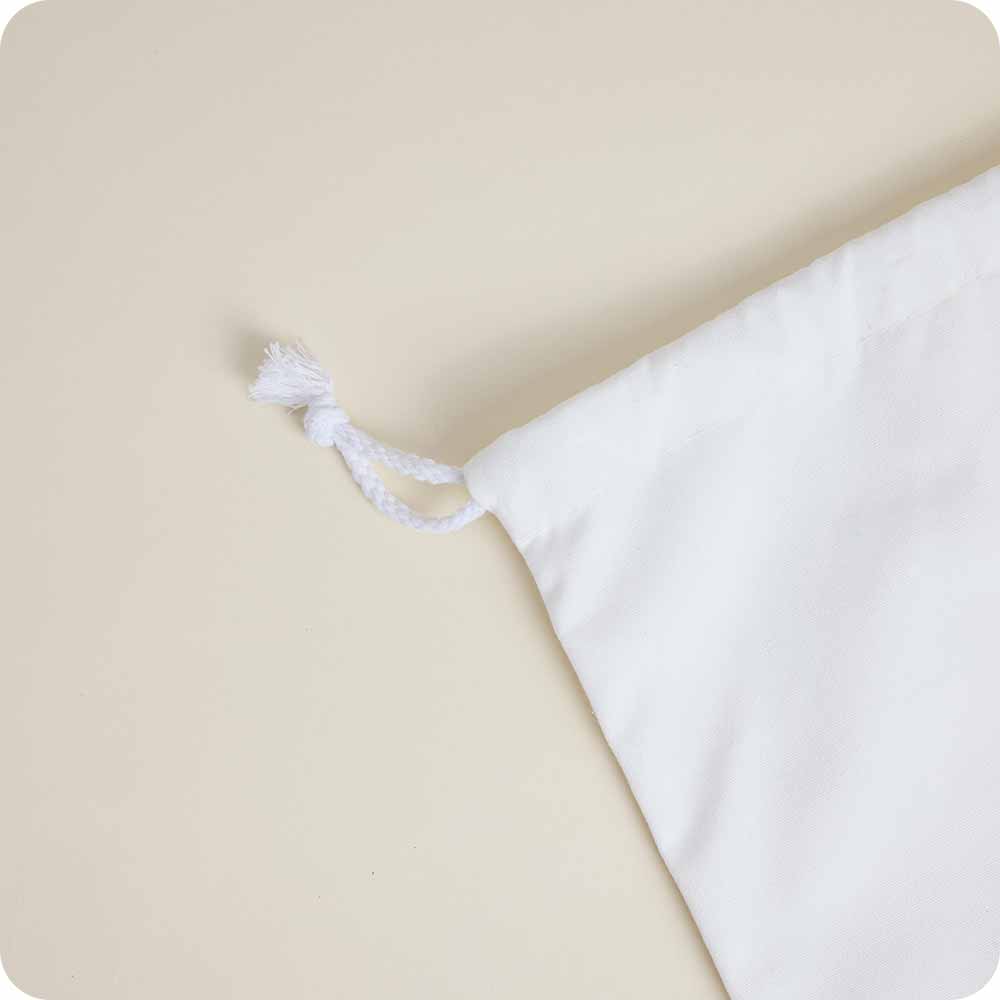 Warmies microwave-safe, reusable, drawstring canvas bag