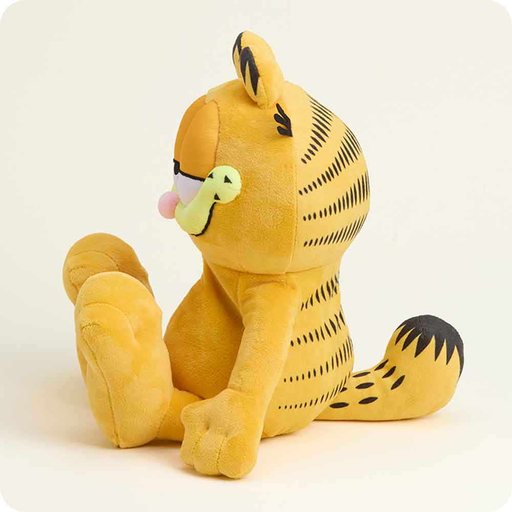 Garfield stuffed animal warmies side view