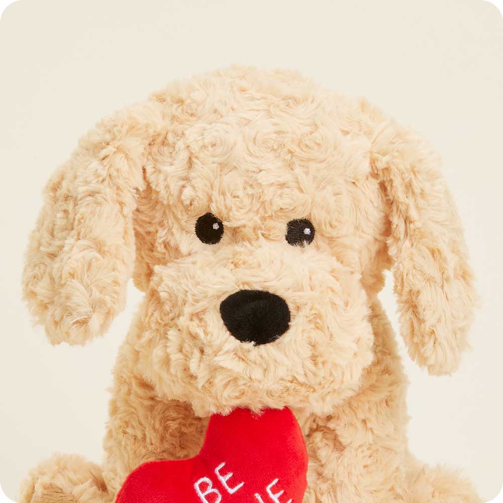 Be Mine Golden Dog Stuffed Animal Warmies