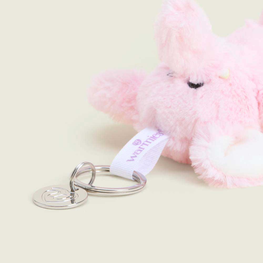 Pink Elephant Warmies Mini Bag Charm