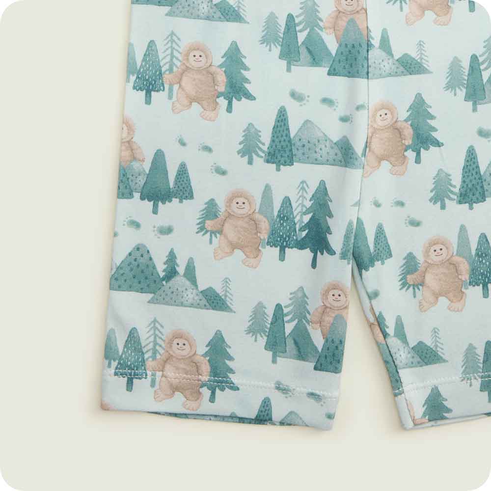 Warmies Bigfoot Shorties Pajamas shorts detail