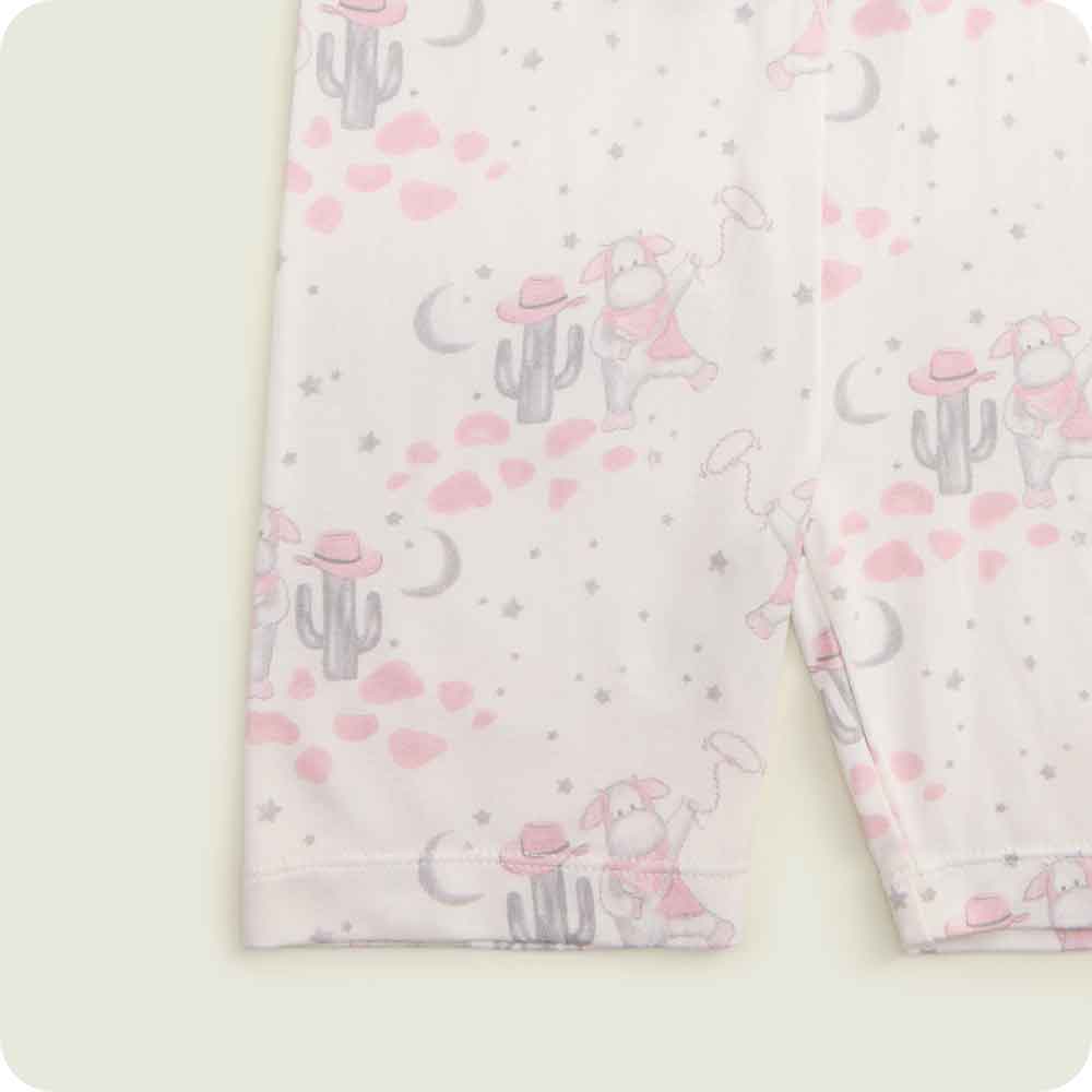 warmies Strawberry Cow Shorts Pajamas