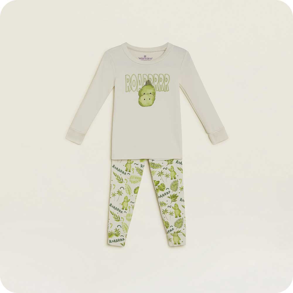 2024 New Pyjamas Kids Thermal Underwear Sets Baby Cartoon Dinosaur