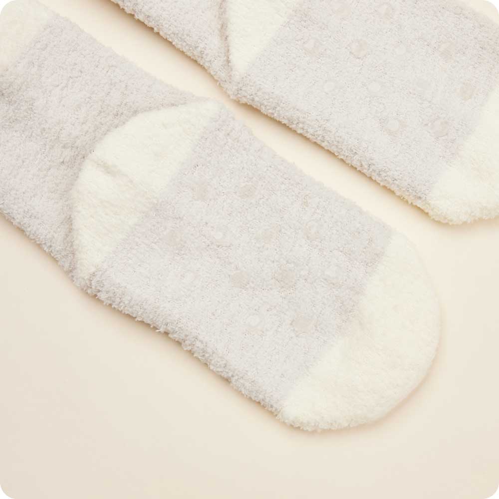 Marshmallow Bear Crew Socks - Warmies USA