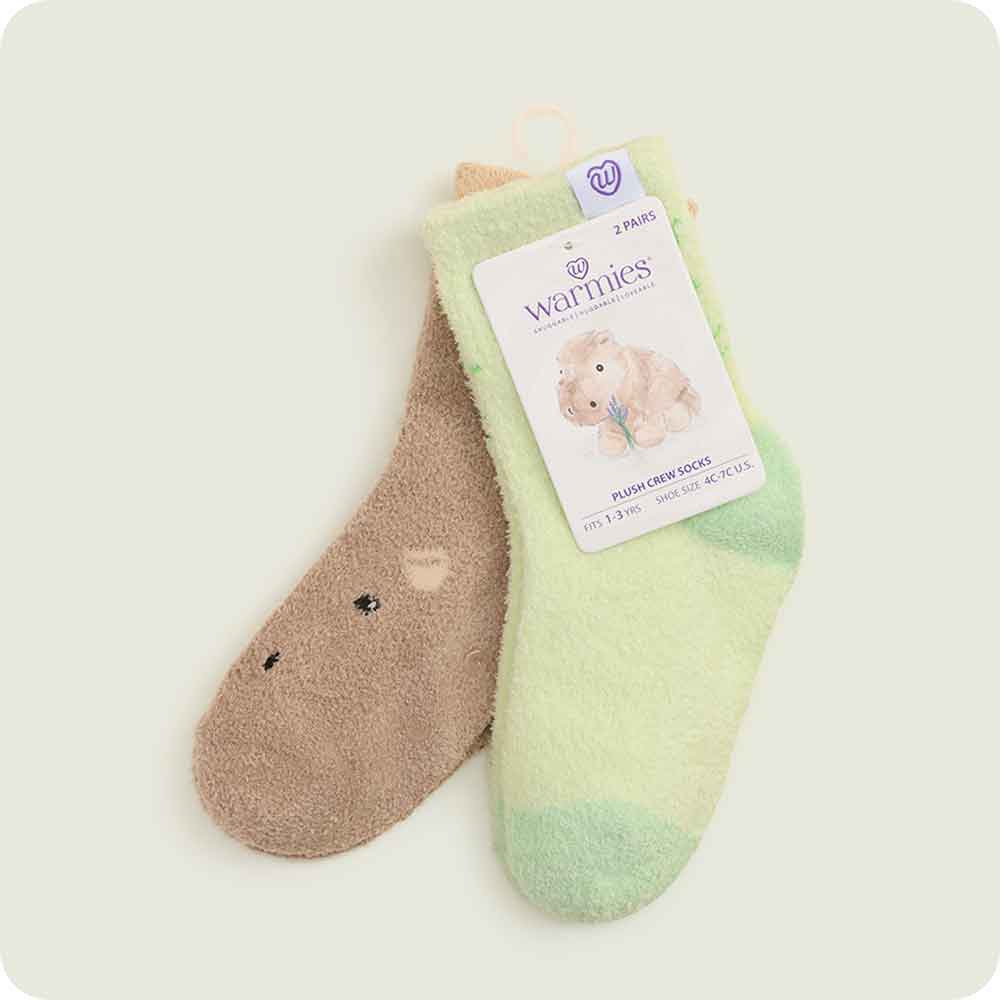 warmies tag on Capybara Crew Sock Set
