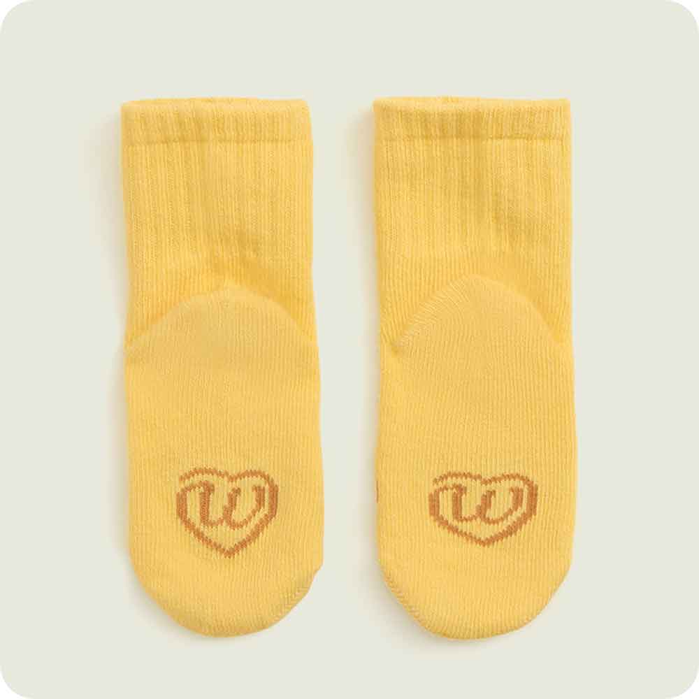 warmies golden dog baby socks detail