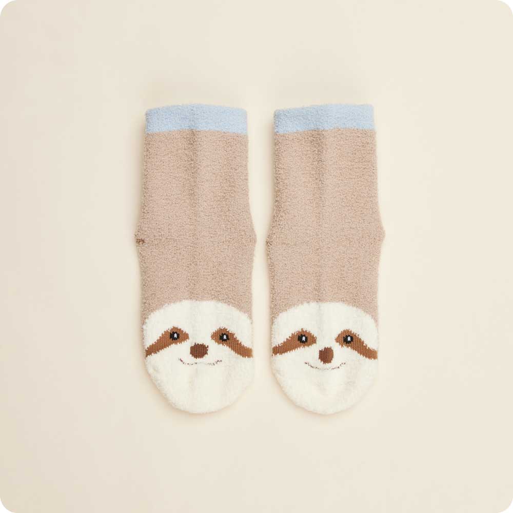Microwavable Sloth Crew Socks - Warmies USA
