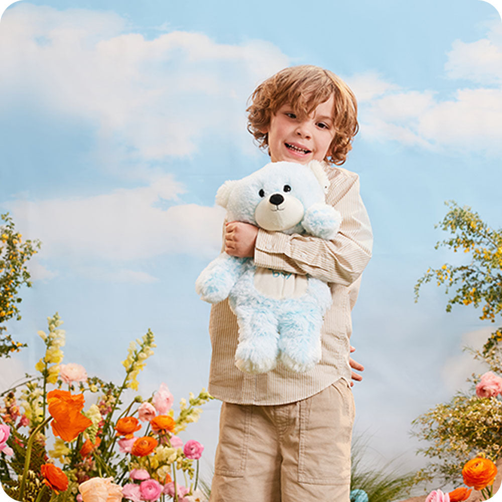 baby boy warmies teddy bear