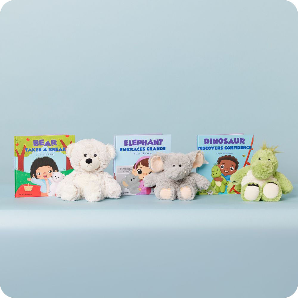 warmies board book trio with warmies stuffed animals
