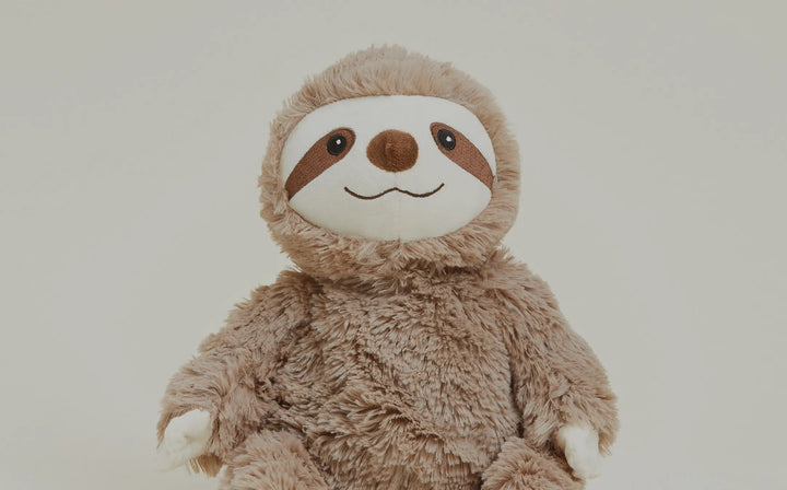 Upclose image of Sloth Warmies Stuffed Animal.