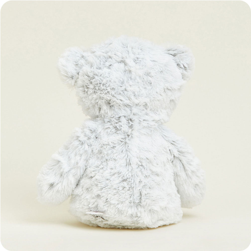 Microwavable Gray Marshmallow Bear Heating Pad Warmies