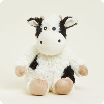Microwavable Black and White Cow Stuffed Animal Warmies