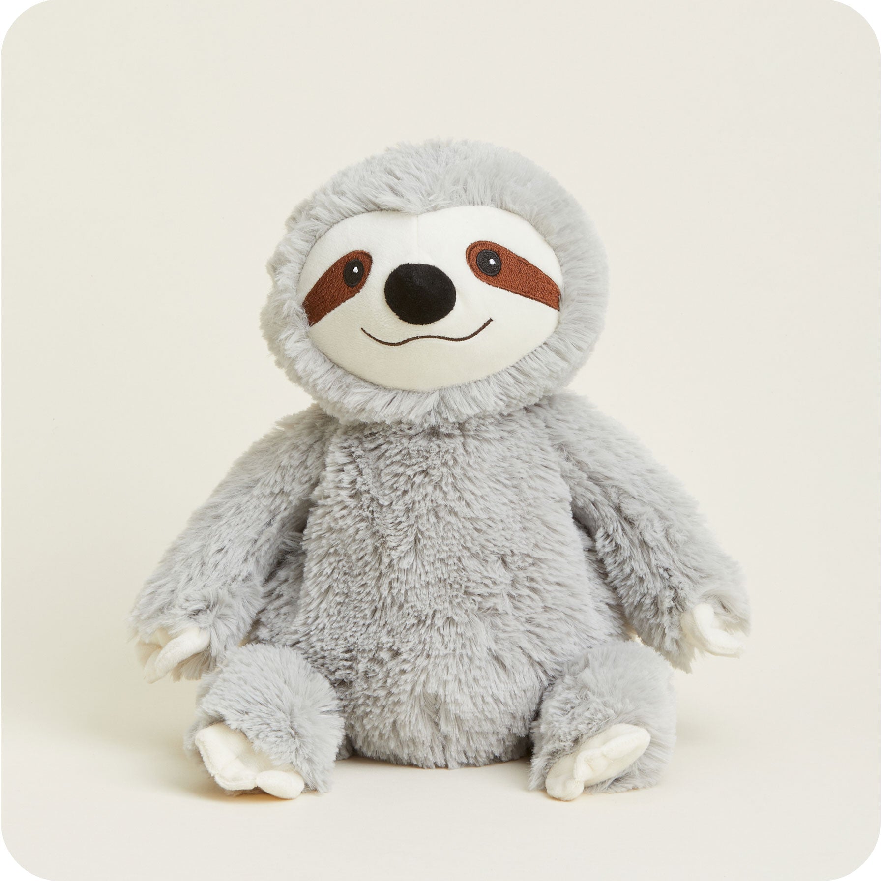 Microwavable Gray Sloth Stuffed Animal Warmies