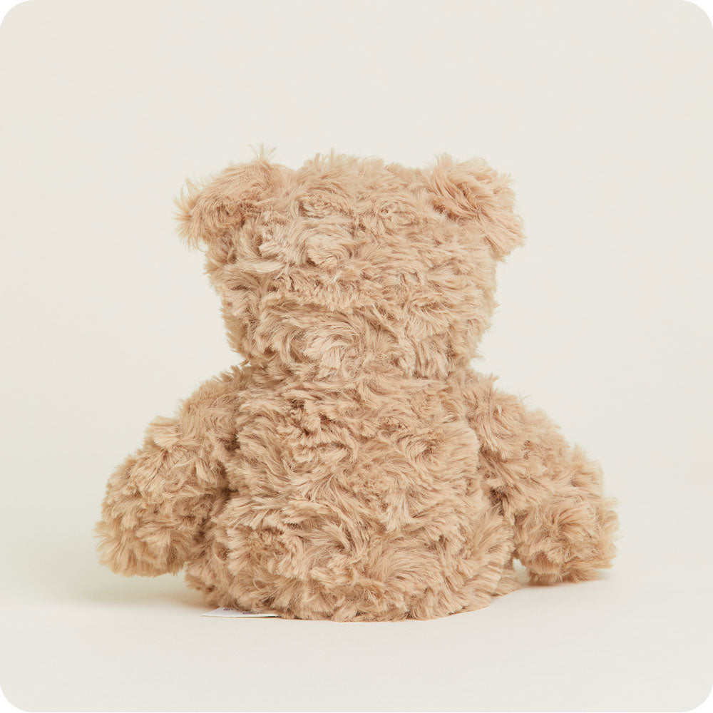 Heated Brown Curly Bear Plush Warmies Junior