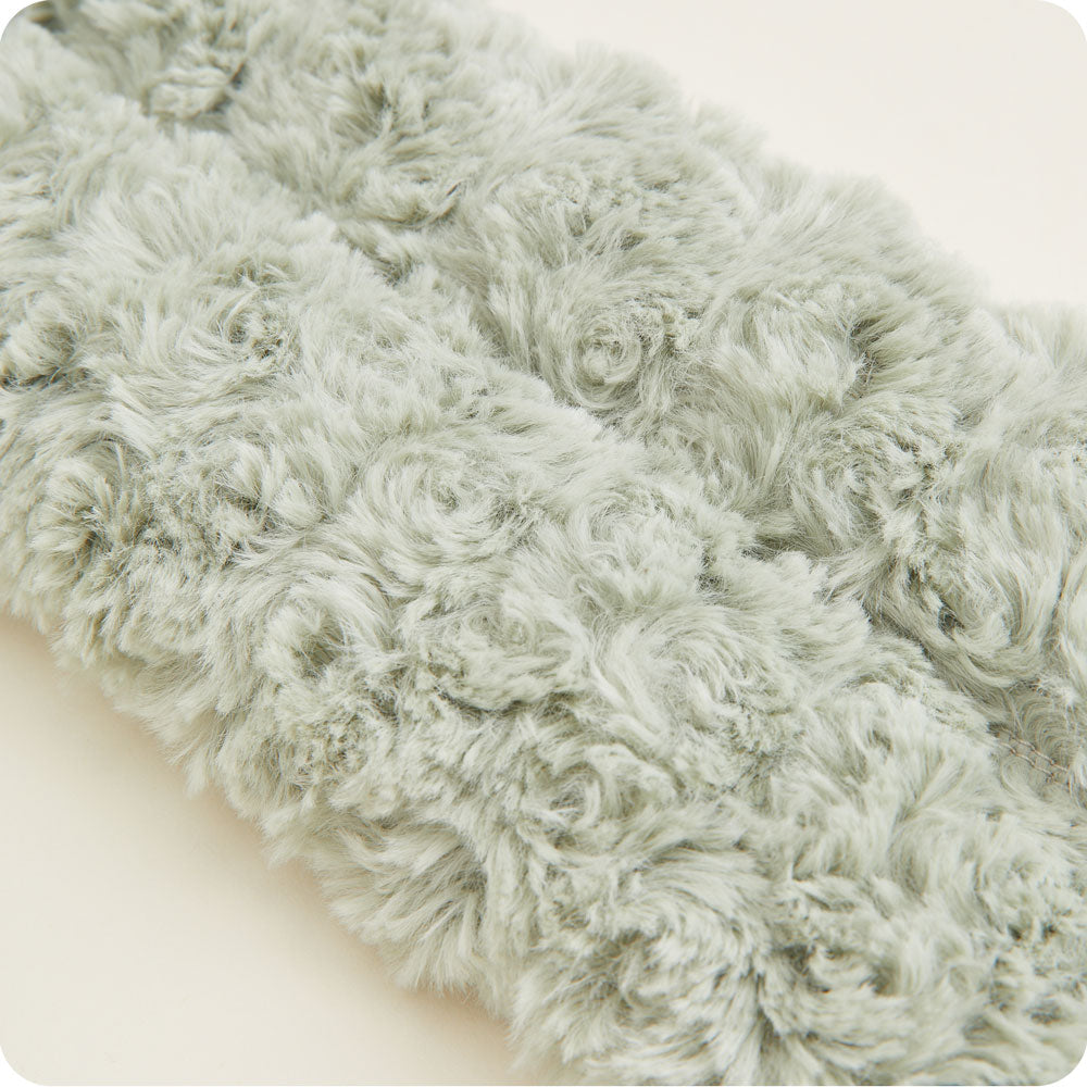 Soft Curly Sage Green Neck Heating Pad - Warmies USA