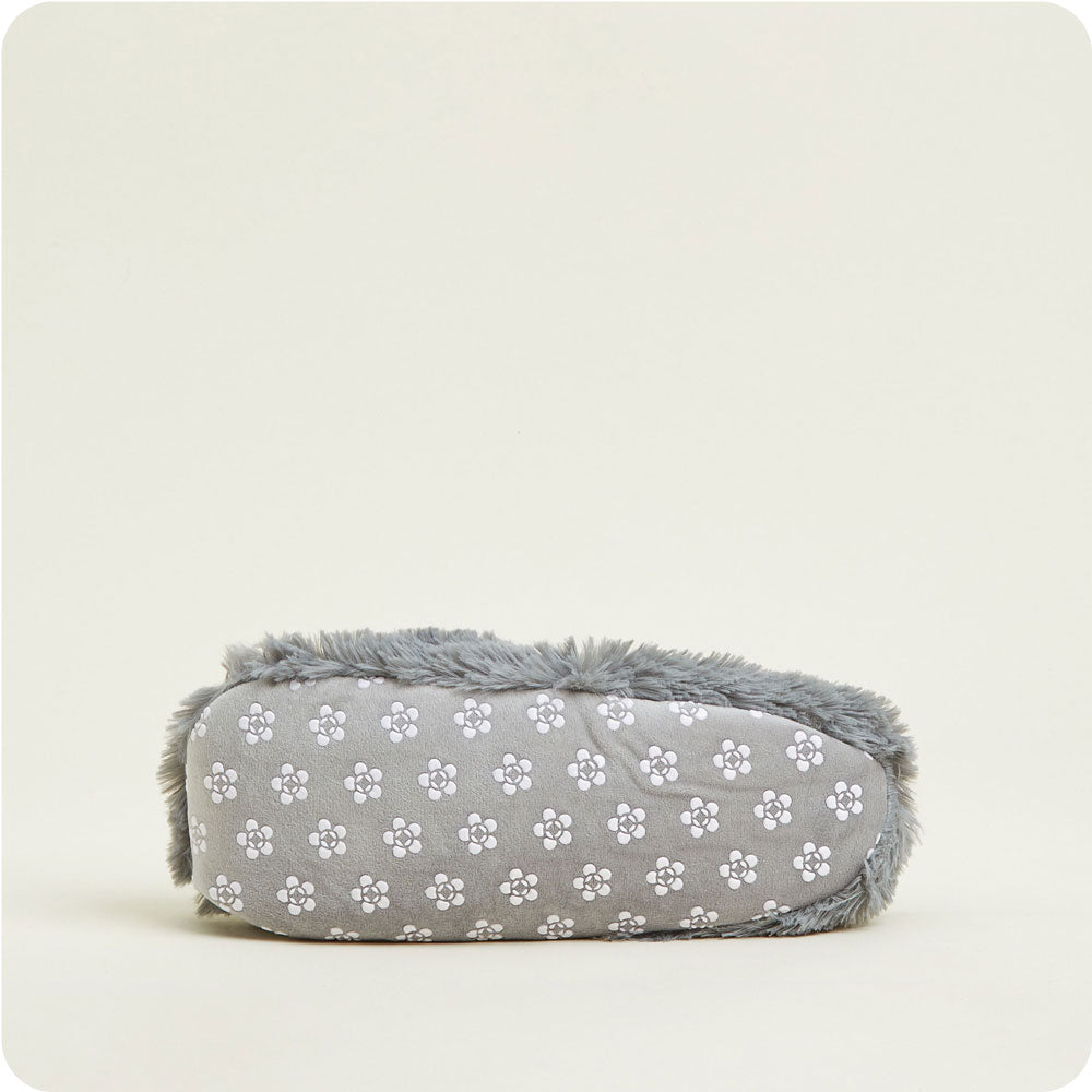 Step into comfort with Microwavable Gray Warmies Slippers.