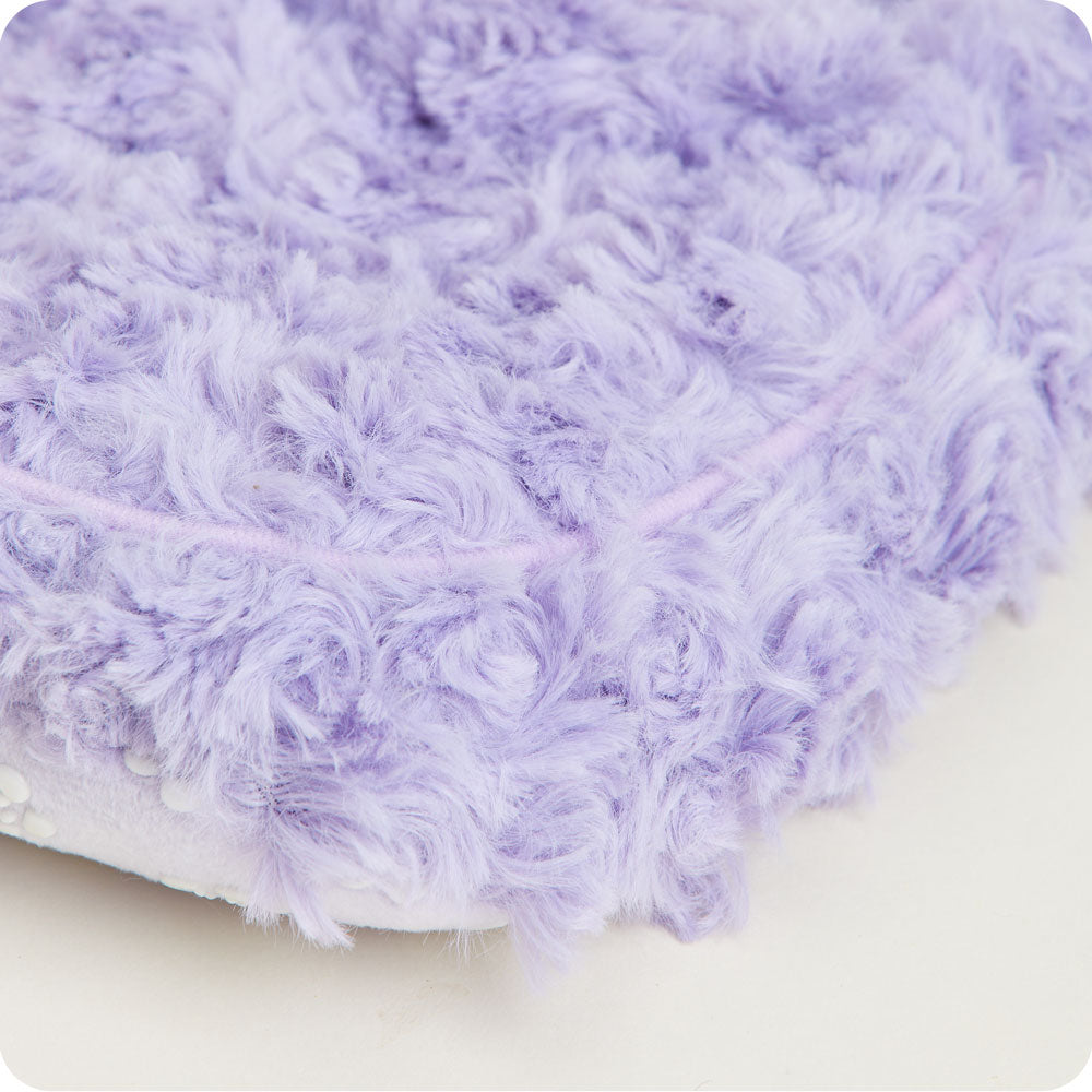 Microwavable Curly Purple Warmies Slippers - Warmies USA