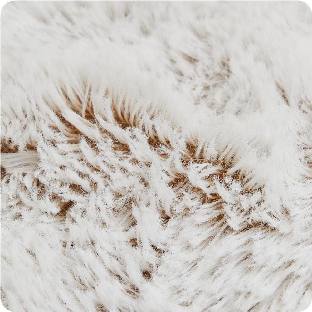 Cozy Marshmallow Brown Warmies Heart Heat Pad