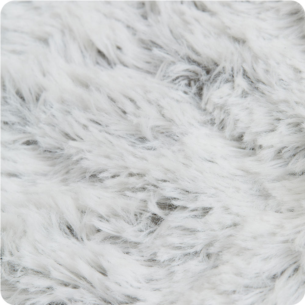 Cozy Marshmallow Gray Warmies Heart Heat Pad