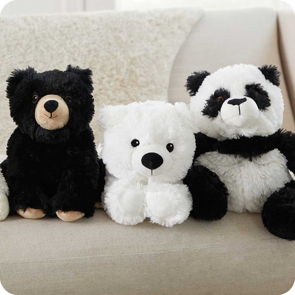 Soft Warm Weighted White Bear Plush Warmies