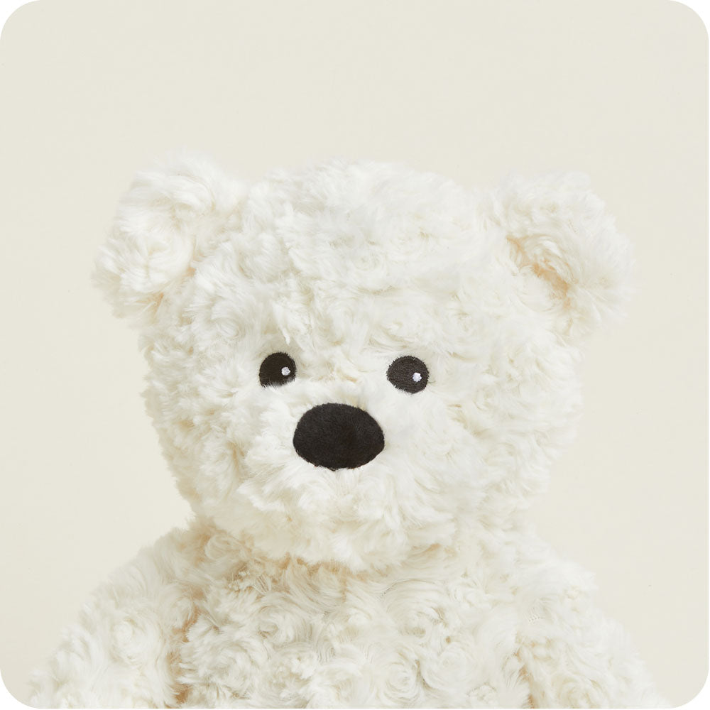 Cream Curly Bear Stuffed Animal Warmies