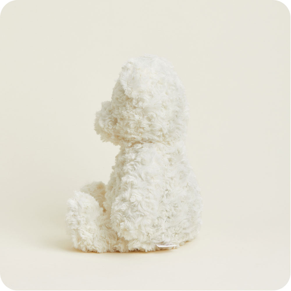 Microwavable Cream Curly Bear Heating Pad Warmies