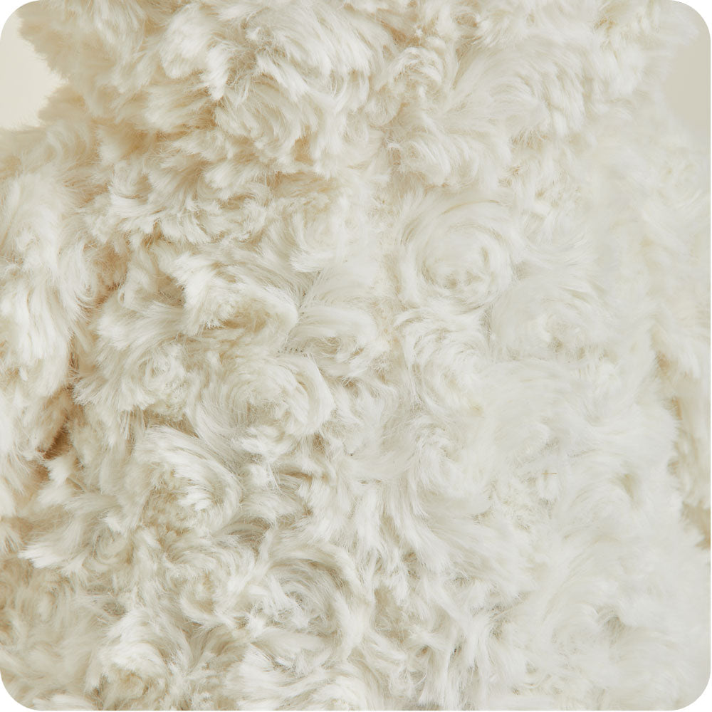 Cute Weighted Lavender Scented Cream Curly Bear Stuffed Animal Heating Pad Warmies