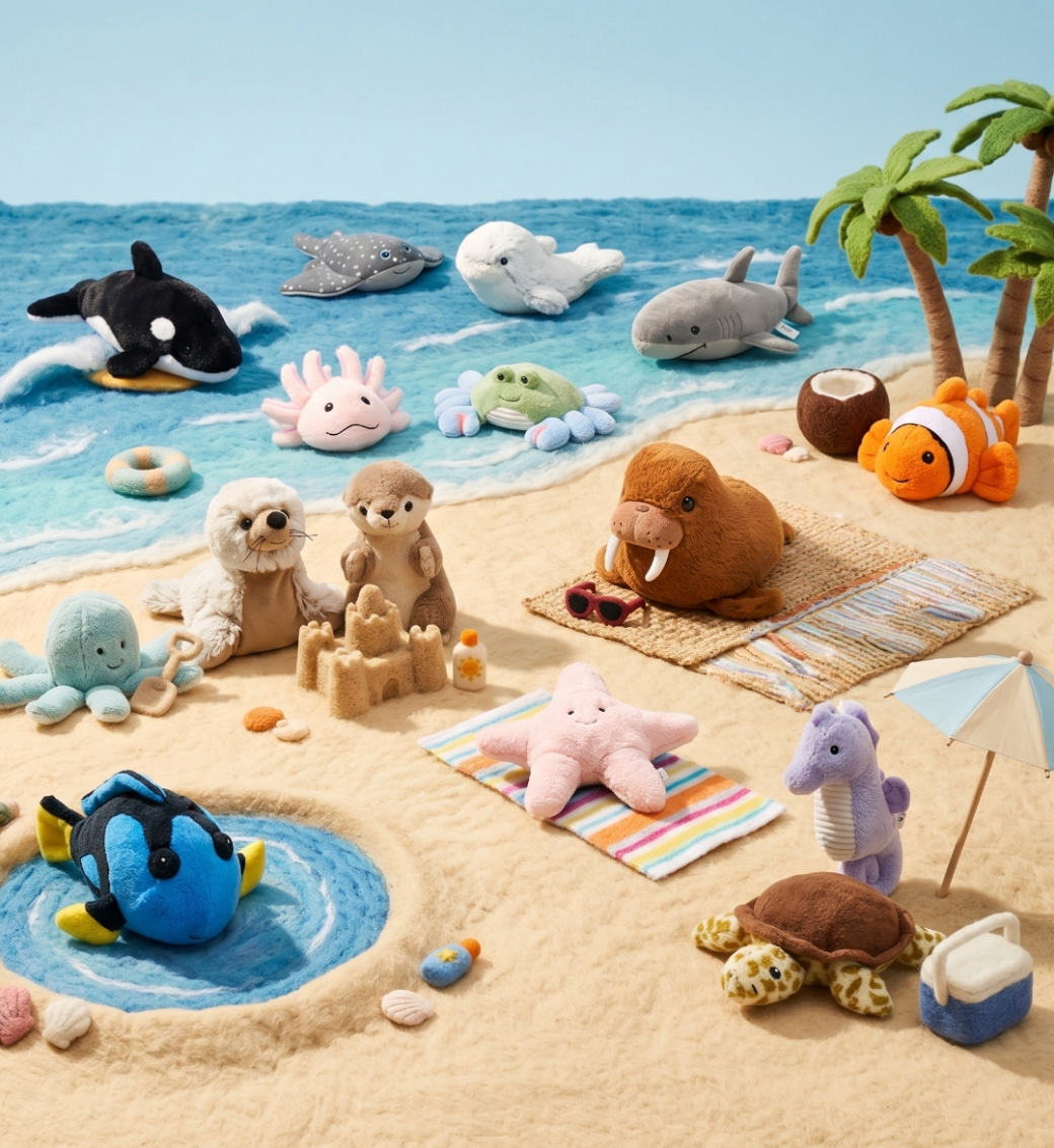 The Cutest Ocean Stuffed Animals to Collect This Summer