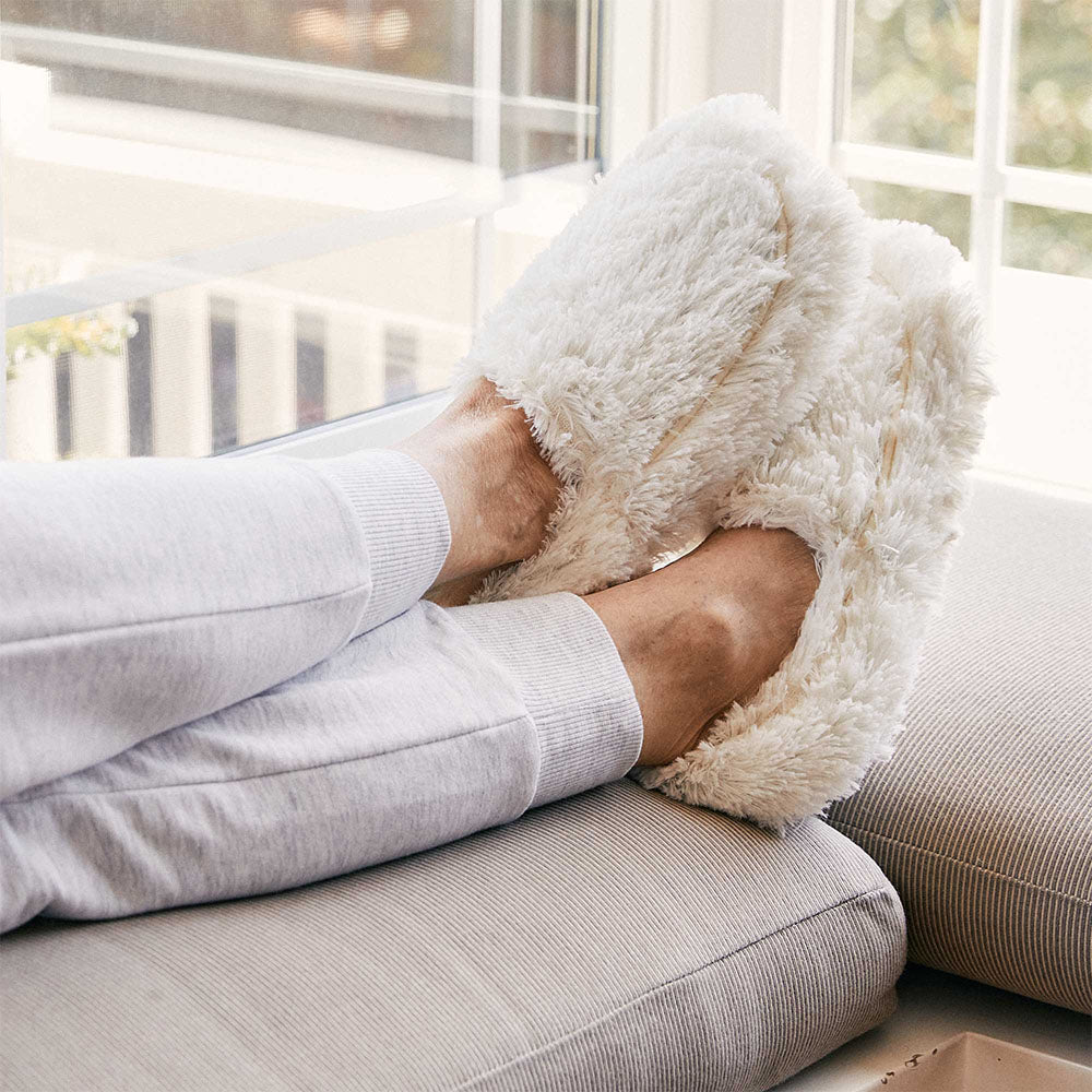 warming heatable men's slippers 