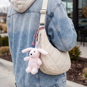Microwavable Bunny Warmies Mini Bag Charm - Warmies USA