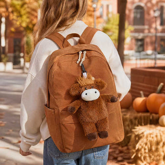 Microwavable Highland Cow Warmies Bag Charm - Warmies USA