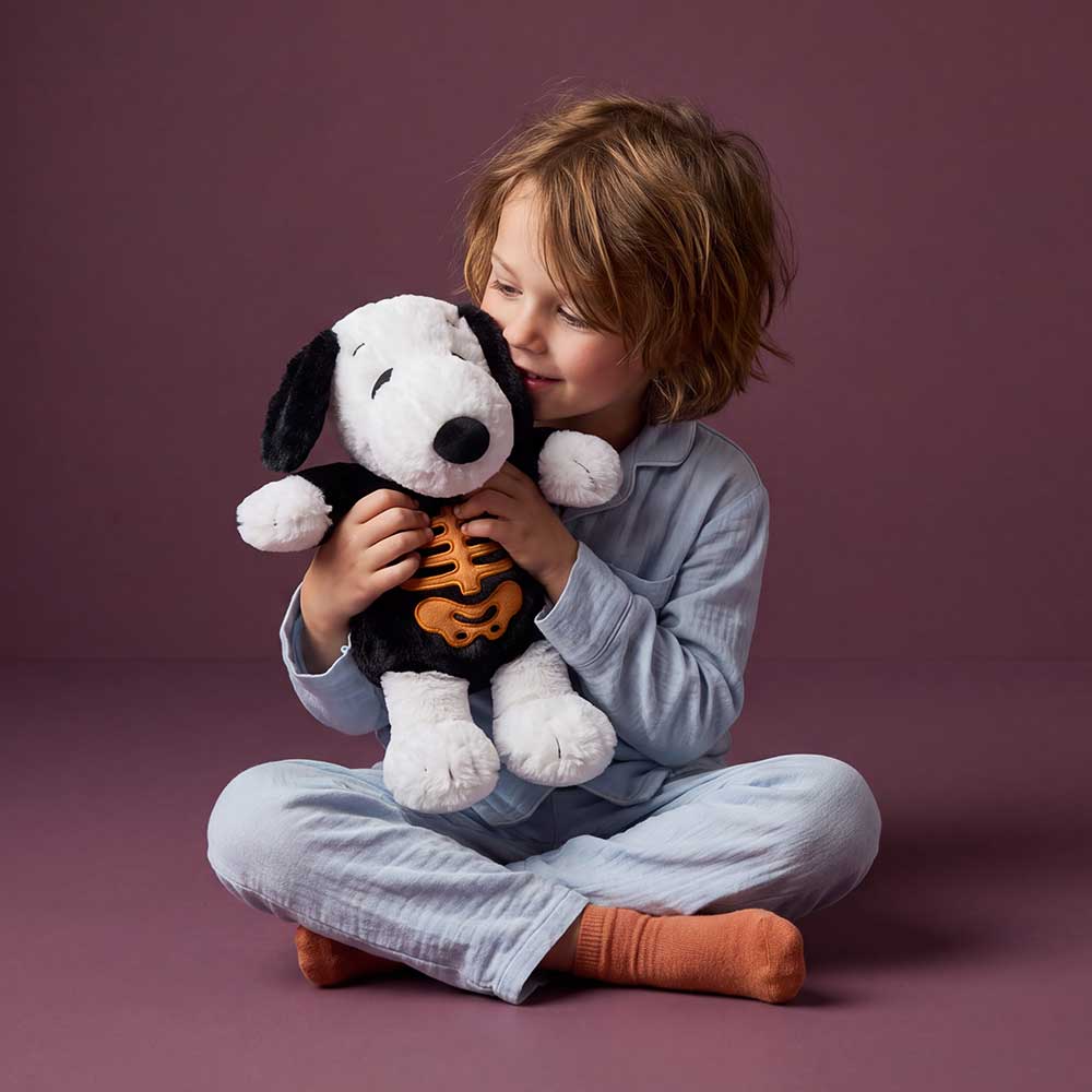 Orange Skeleton Snoopy Warmies