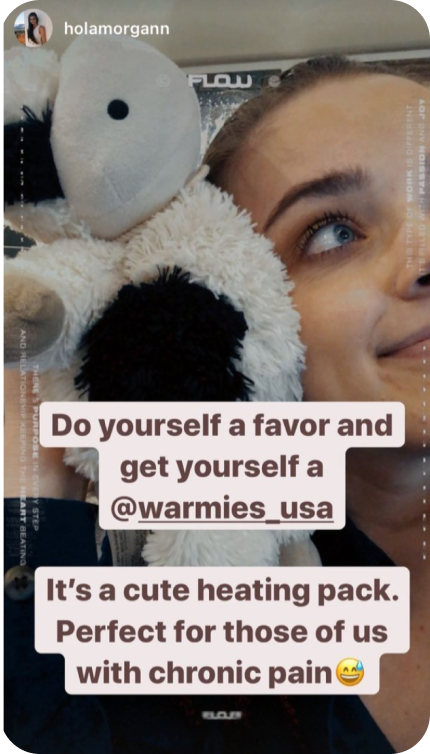 Screenshot of a story shared on Instagram. 