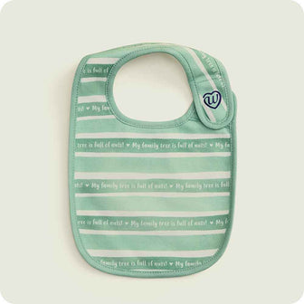 warmies gray squirrel bibs green pattern