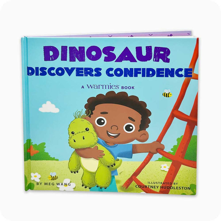 Microwavable Dinosaur Discovers Confidence Book - Warmies USA