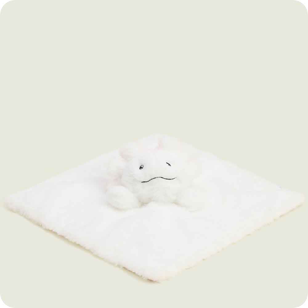 Axolotl Lovey Blanket Warmies flat