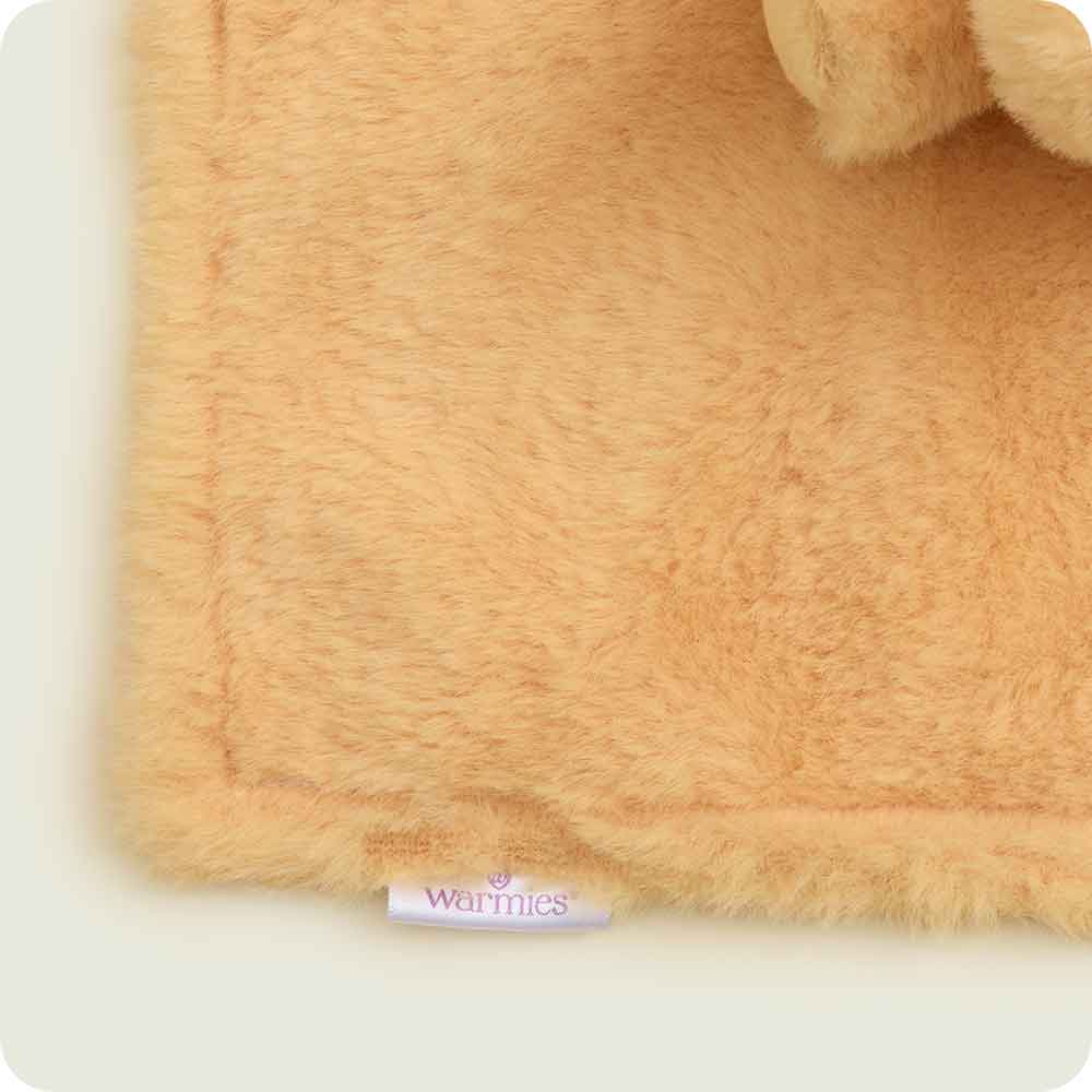 Golden Dog Lovey Blanket Warmies tag detail